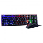 Kit Teclado e Mouse Gamer Dazz Diamond Dust, Rainbow, USB 2.0, Preto - 62000098