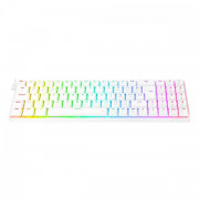 Teclado Gamer Mecânico Redragon Ashe Pro RGB, Switch Blue, ABNT2, Branco - K626-KB-W (PT-BLUE)