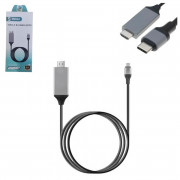 Cabo HDMI Para USB-C 2 Metros Shinka, 4K Sem Filtro e Sem Malha, Preto - CB-TPC-HD-2M CB0623SK