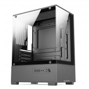 Gabinete Gamer Bluecase Hit, mATX, Lateral Vidro, USB 3.0, Sem Fan, Sem Fonte, Cinza - BG-054