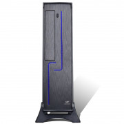 Gabinete Slim C3Tech, Com Fonte 200W, LED Azul, Preto - DT-120BK