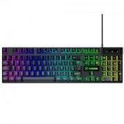 Teclado Gamer Fortrek Fearless 100, Rainbow, Membrana, Full Size, ABNT2, Preto - 84032