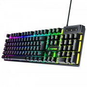 Teclado Gamer Fortrek Fearless 100, Rainbow, Membrana, Full Size, ABNT2, Preto - 84032