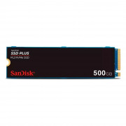 SSD SanDisk Plus NVMe, 500GB, M.2 2280, PCle, Gen3, Leitura: 2400MB/s e Gravação: 2400MB/s, Preto - SDSSDA3N-500G-G26