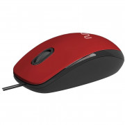 Mouse Multilaser MF400 Clique Silencioso, 1200DPI, USB, 3 Botões, Vermelho - MO390