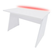 Mesa Gamer, LED RGB, Com Filtro de Linha 6 Tomadas, Branco - CLM VESTA