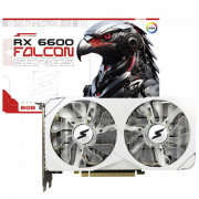 Placa De Vídeo SuperFrame AMD Radeon RX 6600 Falcon, 8GB, GDDR6, RGB, FSR, Ray Tracing, White - SF-GC-FCAM66008GD6W