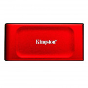 SSD Externo Portátil Kingston XS1000, 1TB, USB 3.2, Leitura: 1050MB/s e Gravação: 1000MB/s, Vermelho - SXS1000R