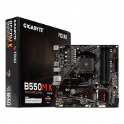 Placa Mãe Gigabyte B550M K, Chipset B550, AMD AM4, DDR4, mATX, HDMI/DP - B550M-K-1P