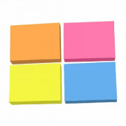 Bloco de Notas Adesivo Com 4 Cores Colacril, 38MM x 51MM, 100 Folhas - 301A11C201C