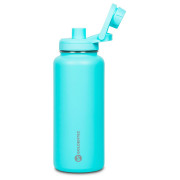 Garrafa Térmica Goldentec GT Colors CL 3 Inox 1L, Com Tampa, Bico e Base Emborrachado, Azul Claro - 60001