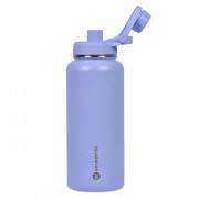 Garrafa Térmica Goldentec GT Colors 3 Inox 1L, Com Tampa, Bico e Base Emborrachado, Lilás - 63131