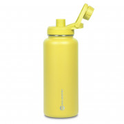 Garrafa Térmica Goldentec GT Colors 3 Inox 1L, Com Tampa, Bico e Base Emborrachado, Amarelo - 63132