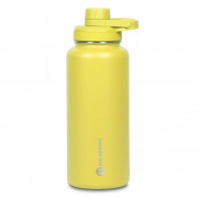 Garrafa Térmica Goldentec GT Colors 3 Inox 1L, Com Tampa, Bico e Base Emborrachado, Amarelo - 63132