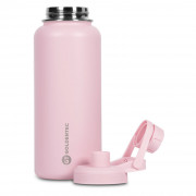 Garrafa Térmica Goldentec GT Colors CL 3 Inox 1L, Com Tampa, Bico e Base Emborrachado, Rosa Claro - 60046