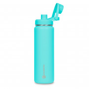 Garrafa Térmica Goldentec GT Colors CL 3 Inox 750ml, Com Tampa, Bico e Base Emborrachado, Azul Claro - 60080