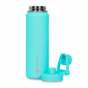 Garrafa Térmica Goldentec GT Colors CL 3 Inox 750ml, Com Tampa, Bico e Base Emborrachado, Azul Claro - 60080