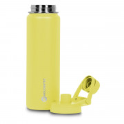 Garrafa Térmica Goldentec GT Colors 3 Inox 750ml, Com Tampa, Bico e Base Emborrachado, Amarelo - 63128
