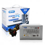 Fonte Knup, 350W, ATX, Bivolt, Prata - KP-526