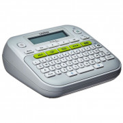 Rotulador Eletrônico Brother Teclado QWERTY Display Gráfico 97 Molduras 15 Caracteres, Cinza - PT-D210