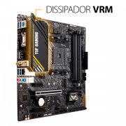 Placa Mãe Asus TUF Gaming A520M-PLUS WIFI, Chipset A520, AMD AM4, mATX, LED RGB, DDR4 - 90MB17F0-M0EAY0