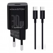 Carregador Para Celular USB-C Com Cabo TIPO-C 3A, H`Maston, 12V 3.1A - Y08-3