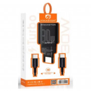 Carregador Para Celular USB-C Com Cabo TIPO-C 3A, H`Maston, 12V 3.1A - Y08-3