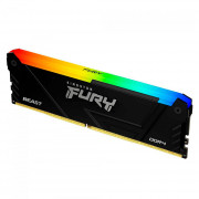 Memória Kingston Fury Beast, RGB, 8GB, 3200MHz, DDR4, CL16, Preto - KF432C16BB2A/8