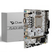 Placa Mãe Duex DX H610ST, Chipset H610, Intel LGA 1700, DDR4, M.2, mATX, HDMI/VGA - DX H610ST M2