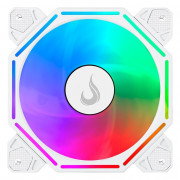 Cooler FAN Rise Mode Hex Turbine PWM, 12cm, Led ARGB, Branco - RM-H-ARGB-TOR-W