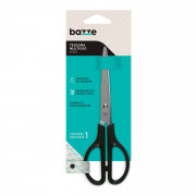 Tesoura Multiuso 17cm Bazze, UND, Aço Inox, Preto - B7201