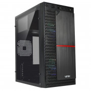 Gabinete Gamer Vinik Plate, Lateral Acrilico, Com 2 Fans, Preto - GGPACBK
