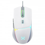 Mouse Gamer Fortrek Crusader, RGB, USB, 12800DPI, 5 Botões, Branco - 83910