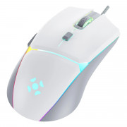 Mouse Gamer Fortrek Crusader, RGB, USB, 12800DPI, 5 Botões, Branco - 83910