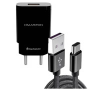 Carregador Para Celular USB-C Com Cabo USB-C 6A, H`Maston, 30W 3.1A - Y59-3