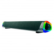 Caixa de Som Soundbar Gamer Husky Snow, 4W, Iluminação RGB, USB, P2, Preto - HSB110PT