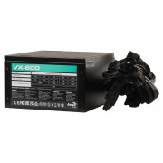 Fonte Gamer Aerocool Stealth VX-600 BIV, 600W, Bivolt, Atx, Preto - 86370