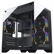Gabinete Gamer Fortrek Clarity, Mid Tower, Vidro Temperado, MATX, Preto, Sem Fonte, Sem Fans, Preto - 83456