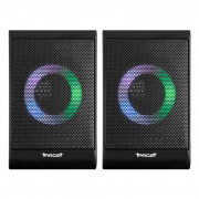 Caixa De Som TGT Eryx V2, RGB, 2X3W RMS, Preto - TGT-ERX-RGB01