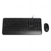 Kit Teclado e Mouse C3Tech, USB ABNT2, 4 Botões, 2000DPI, Preto - KT-200BK