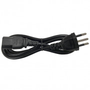 Cabo de Força 1.20 Metros Padrão Novo, 2P+T 3 x 0,75MM, Para Fonte Até 700W, Preto - CABO18075H05