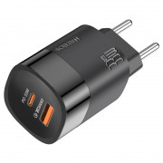 Carregador Para Celular USB-C/USB-A, Hrebos, 3.0A 33W, Preto - CRG-224