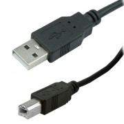 Cabo Para Impressora 2 Metros, USB 2.0 Macho Para Macho, Preto - 018-1403