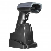 Leitor de Código de Barras e QR K-Mex, USB, 1D e 2D, Com Suporte, Preto - LBSM801