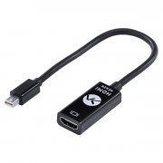 Cabo Conversor Mini Displayport 1.2V Macho Para HDMI Femea 20cm, Vinik, 4K, Preto - MDPHDMI-A20