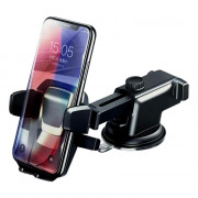 Suporte Universal Veicular Para Smartphone e Celular H`Maston, Preto - CJ-02