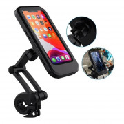 Suporte de Celular Para Moto H'Maston, A prova D’água, Totalmente Fechado, Preto - MT6.7