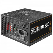 Fonte Gamdias Cyclops M1-550B, 550W, 80 Plus Bronze, Cybenetics, Teclab, PFC Ativo, Cabos Flat, Preto - CYCLOPS M1-550B