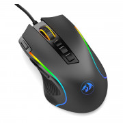 Mouse Gamer Redragon Predator RGB, 8000 DPI, 9 Botões, Preto - M612-RGB
