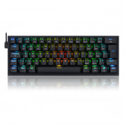 Teclado Mecânico Gamer Redragon Fizz Pro, Wireless, RGB, Switch Brown, ABNT2, Preto - K616-RGB-B (PT-BROWN)